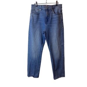 NWOT Madewell 90s‎ Straight Leg Jeans Medium Wash Size 29 Cropped Ankle